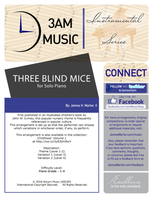 Three Blind Mice (Theme and Variations)