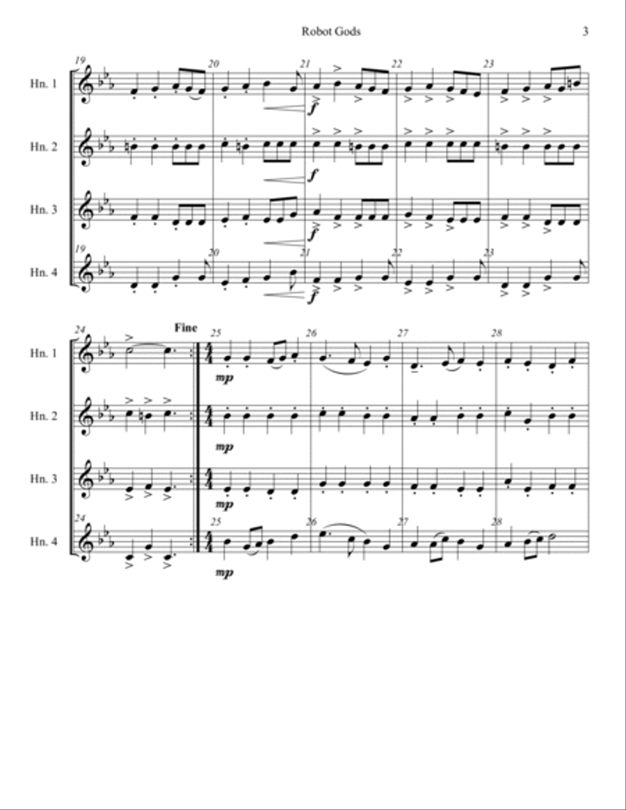 Robot Gods Brass Ensemble scores gallery preview page 4