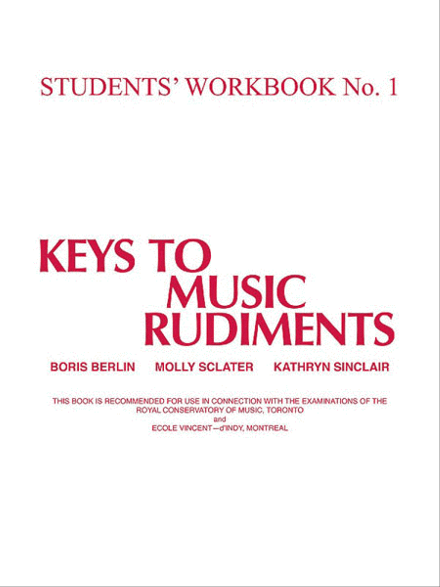 Keys to Music Rudiments Activity Books scores gallery preview page 1