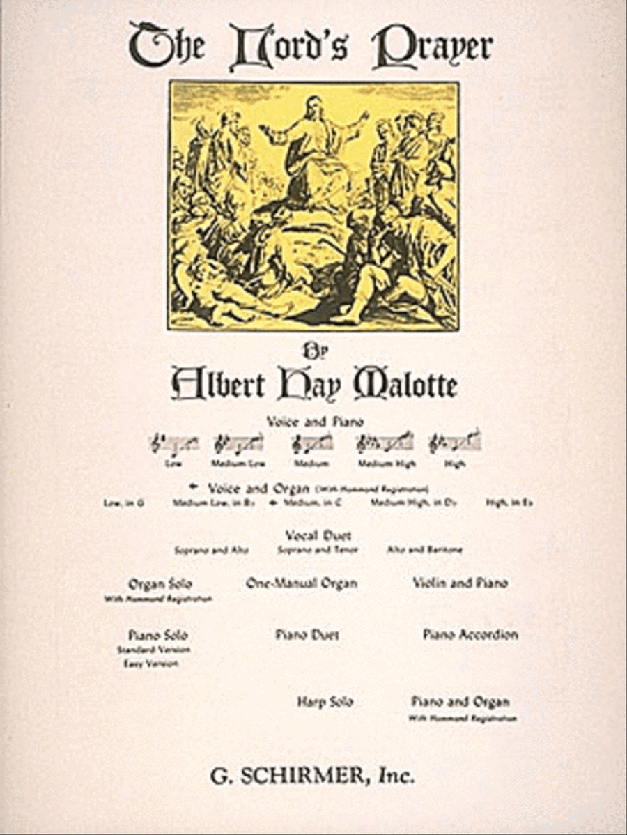 Lord's Prayer Voice scores gallery preview page 1