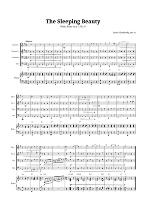 The Sleeping Beauty Waltz for Brass Quartet and Piano