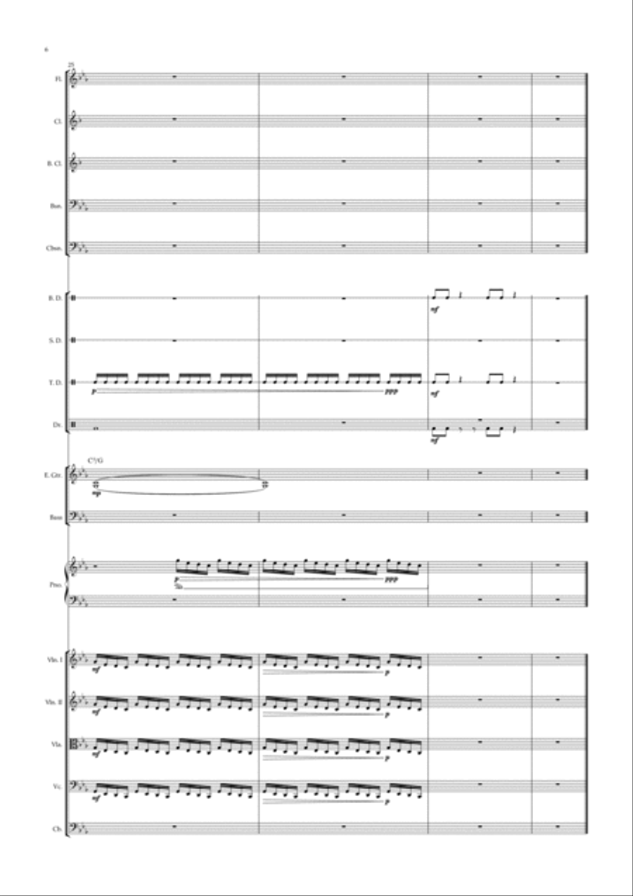 Daredevil Main Titles Full Orchestra scores gallery preview page 6