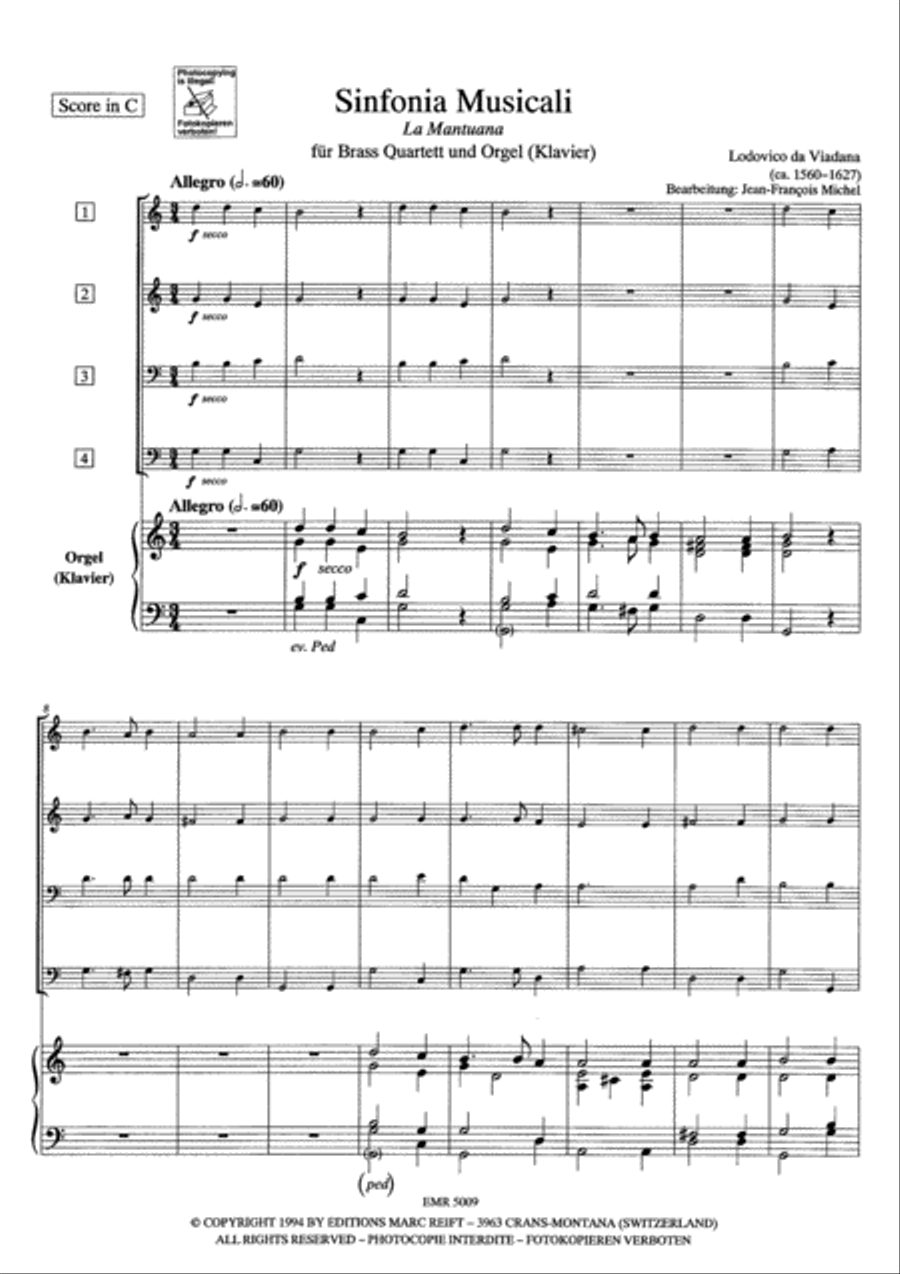 Sinfonia Musicali Brass Ensemble scores gallery preview page 7