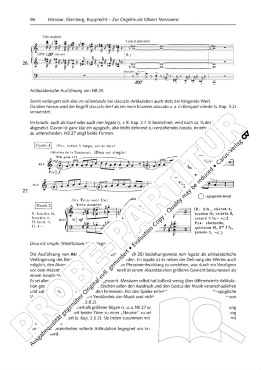 Orgelschule zur historischen Auffuhrungspraxis Organ Solo scores gallery preview page 97