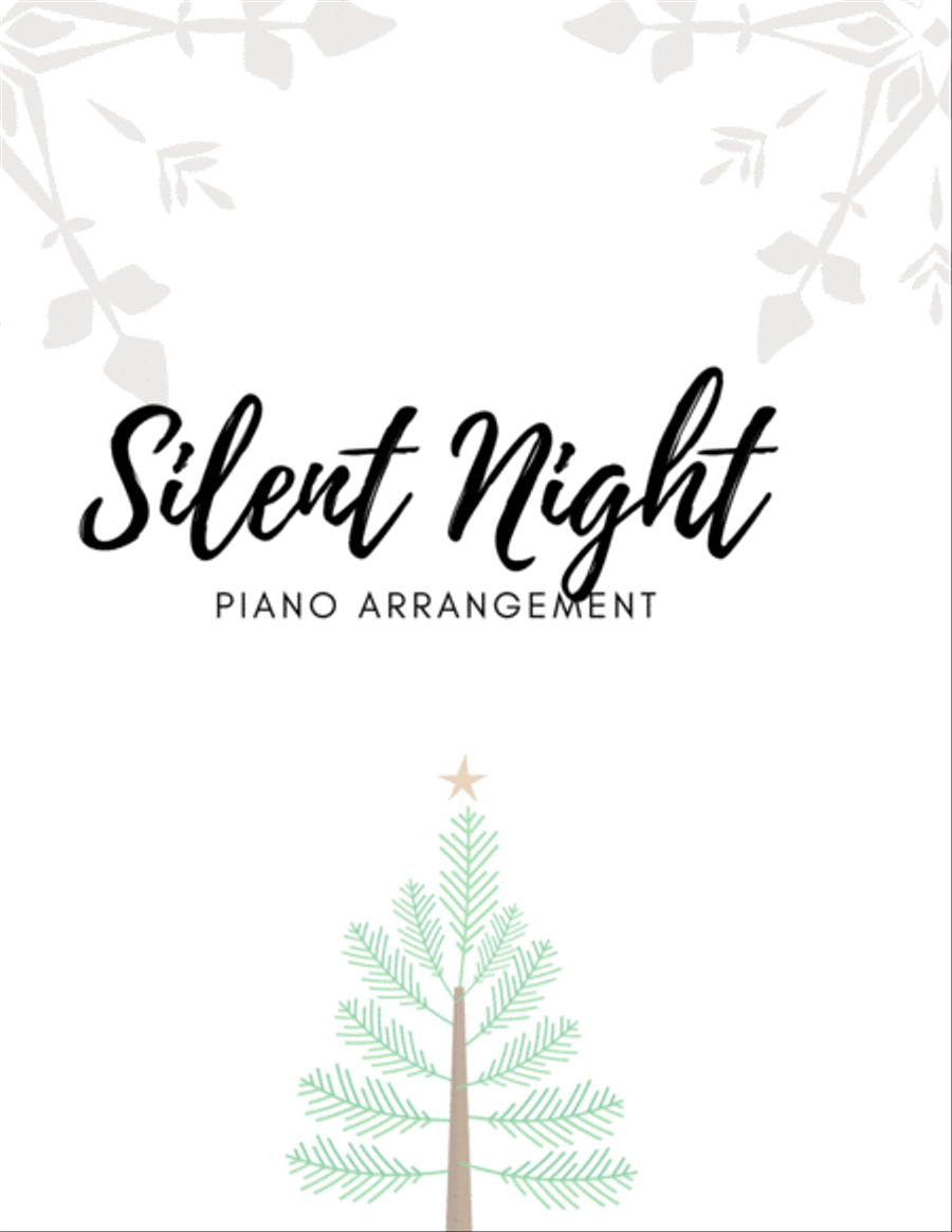 Silent Night Piano Solo scores gallery preview page 1