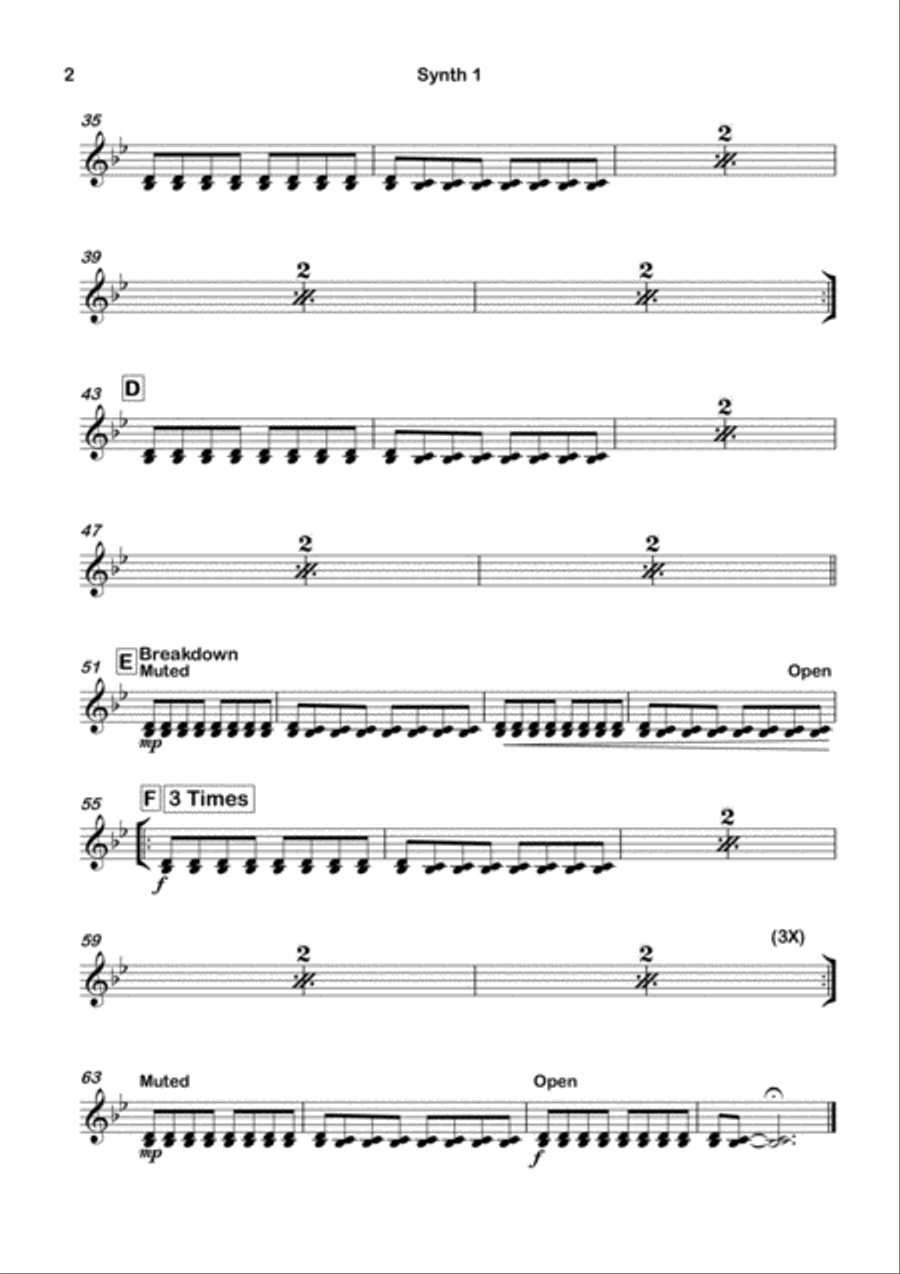 Teenage Dream Bass Voice scores gallery preview page 6