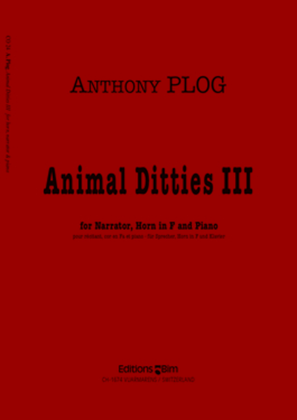 Book cover for Animal Ditties III