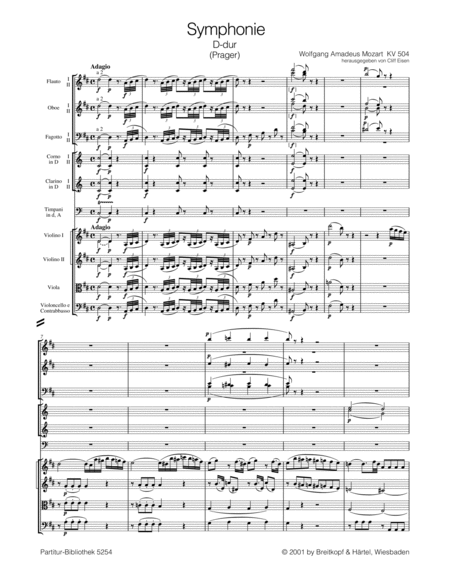 Symphony [No. 38] in D major K. 504