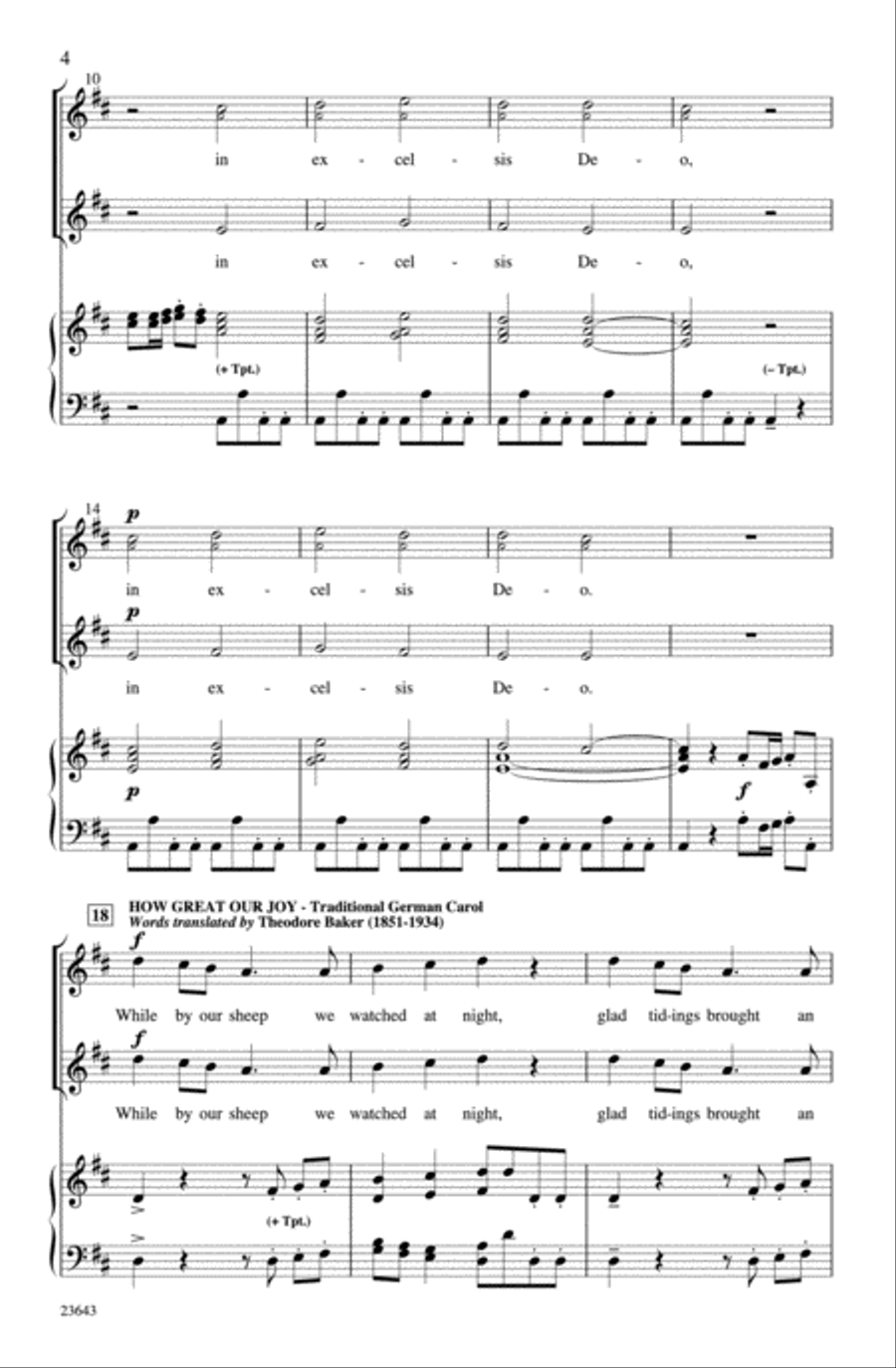 Angels Sing Glory! (A Classic Christmas Celebration) 2-Part scores gallery preview page 3