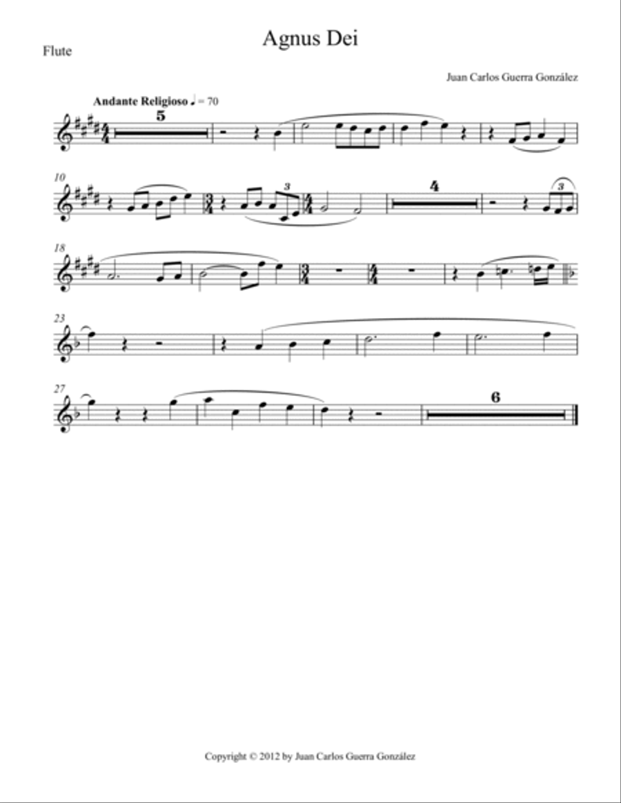 Agnus Dei (SET OF PARTS) Small Ensemble scores gallery preview page 3