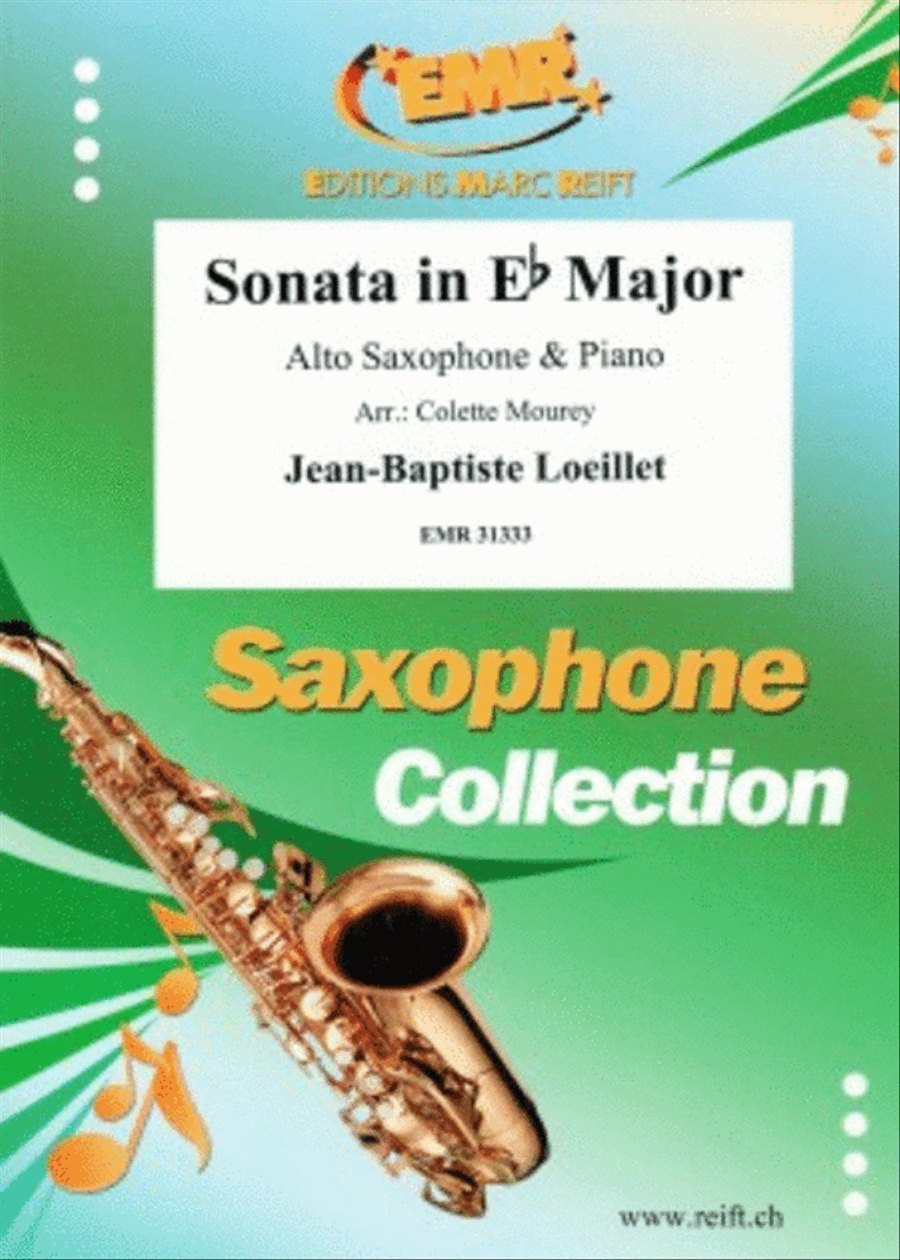 Sonata in Eb Major Sonata in Eb Major Alto Saxophone scores gallery preview page 1
