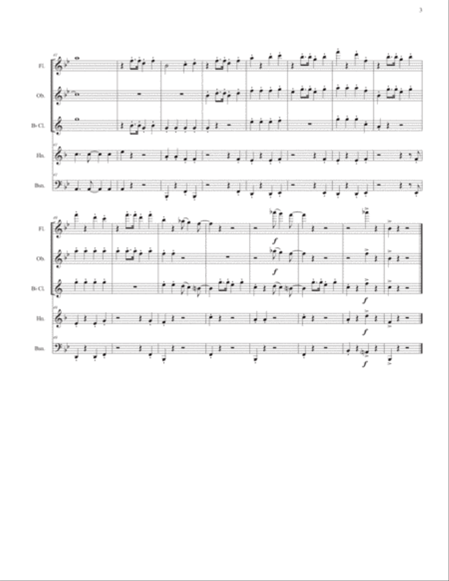 It's The Hard-knock Life Woodwind Quintet scores gallery preview page 5