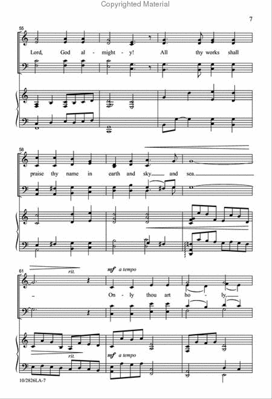We Worship You Alone We Worship You Alone 4-Part scores gallery preview page 8