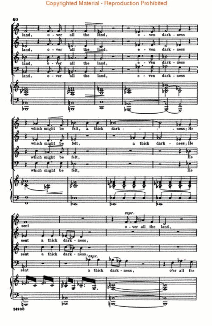 Israel in Egypt 4-Part scores gallery preview page 2