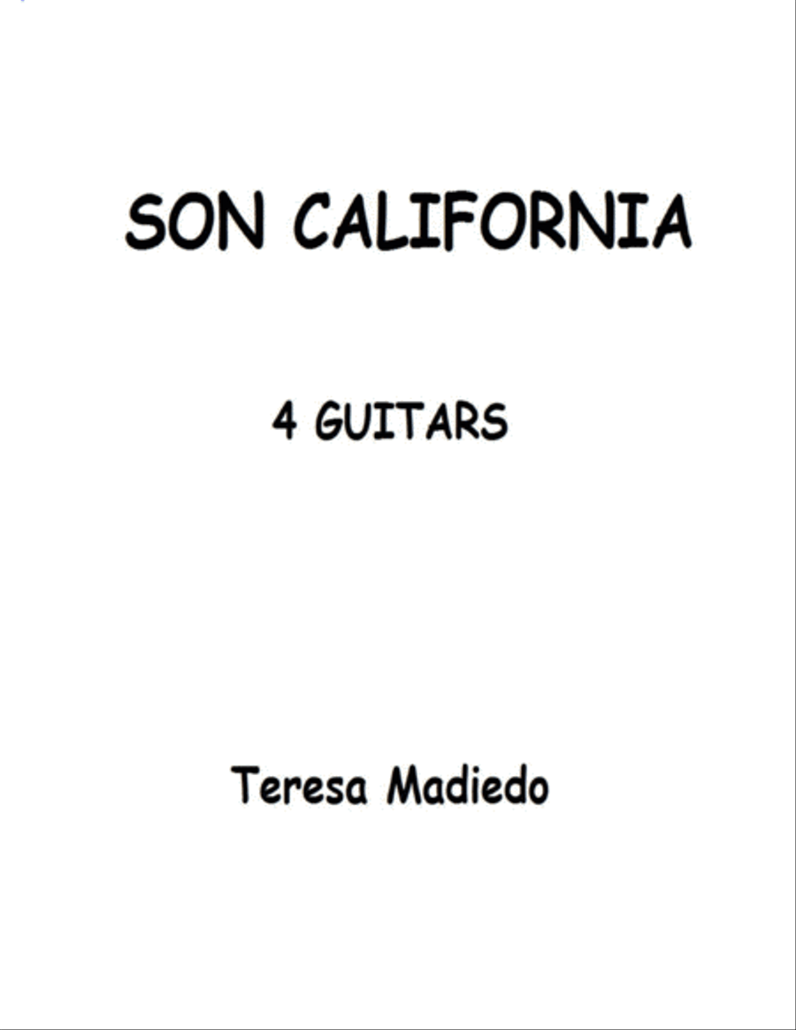 Son California score and parts - Score Only Acoustic Guitar scores gallery preview page 2