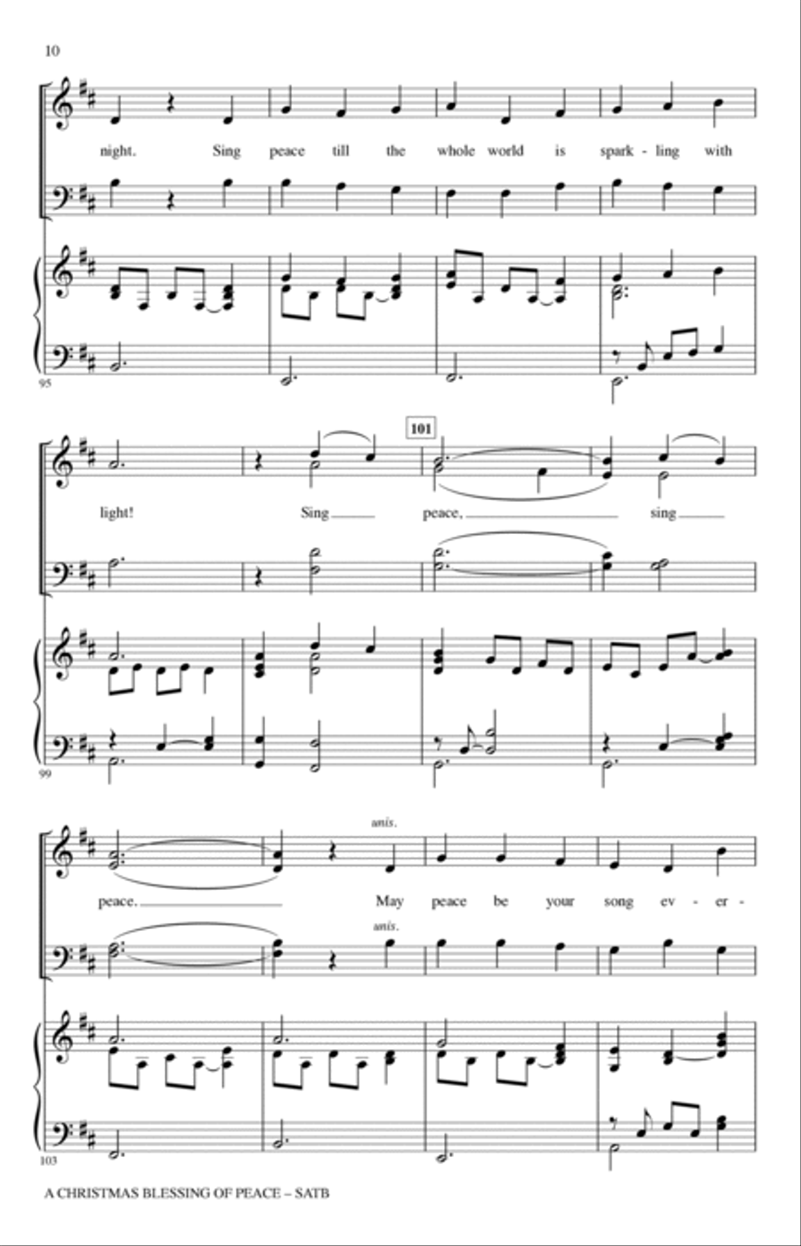 A Christmas Blessing Of Peace 4-Part scores gallery preview page 9