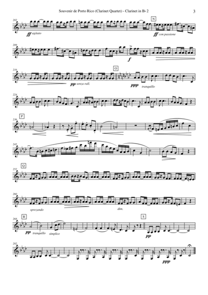 Souvenir de Porto Rico (Clarinet Quartet) image number null