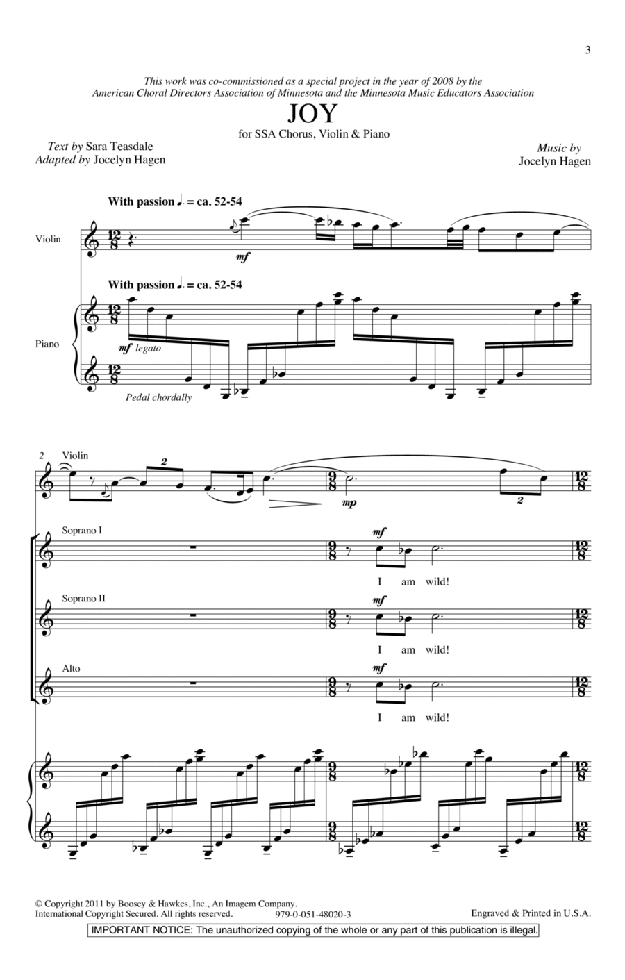 Joy SSA scores gallery preview page 1