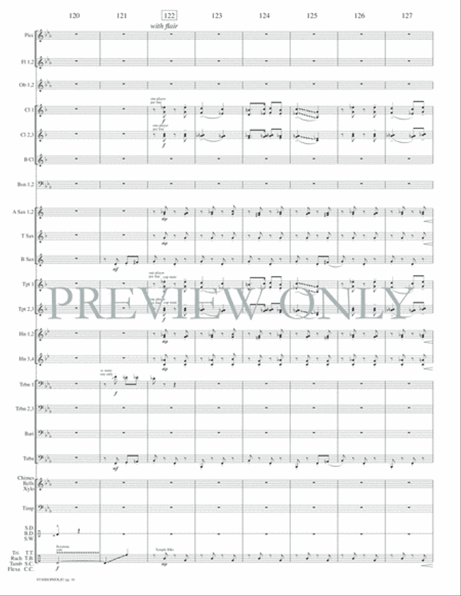 Symbiopholie! Concert Band scores gallery preview page 19