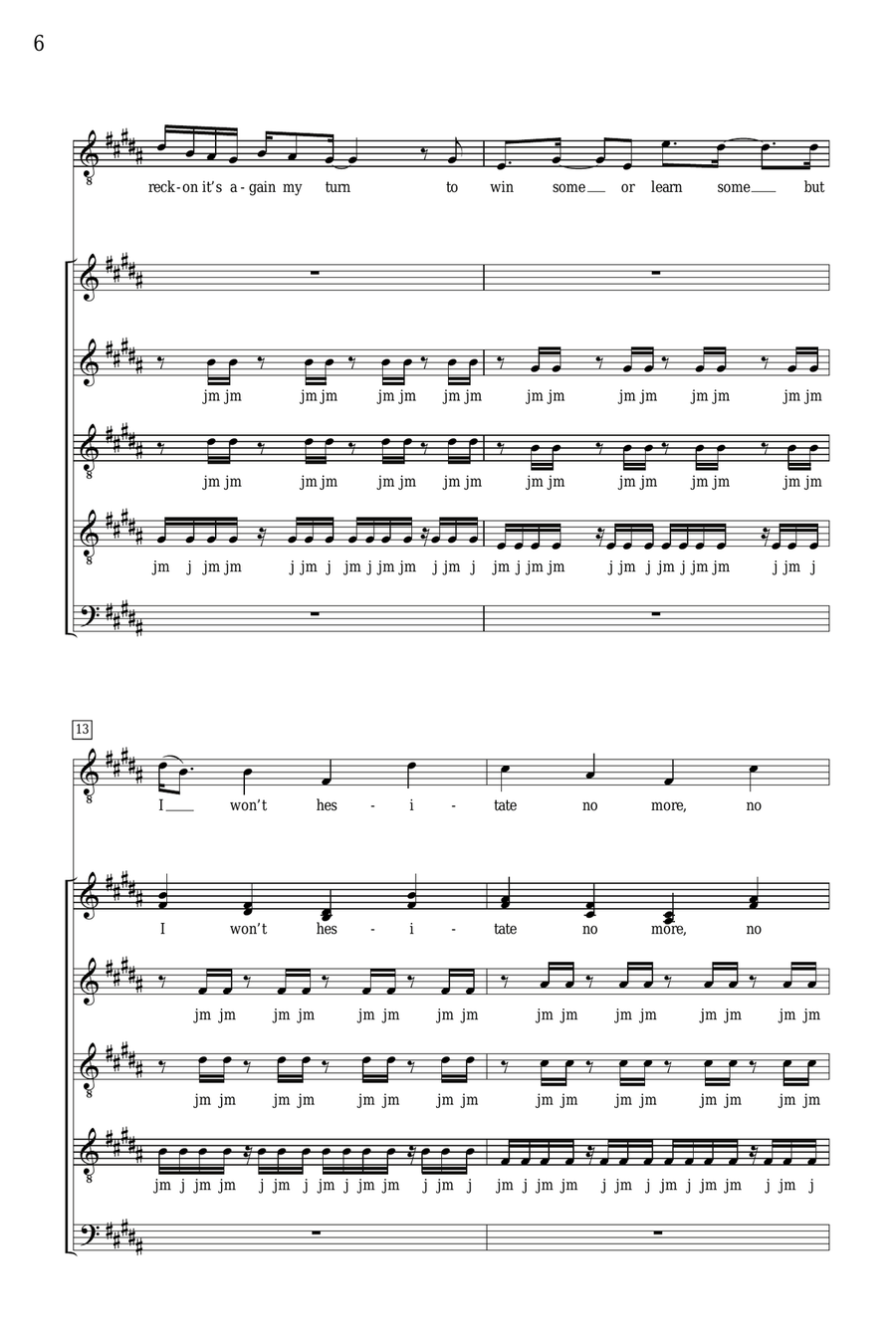 I'm Yours (arr. Deke Sharon) 4-Part scores gallery preview page 5