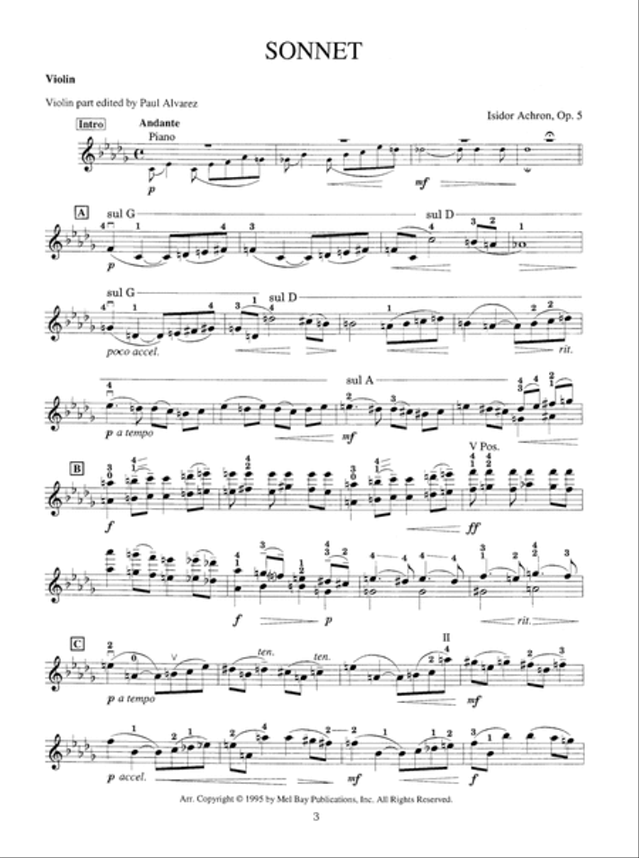 Cabaret Violin Treasures Cabaret Violin Treasures Violin Solo scores gallery preview page 4