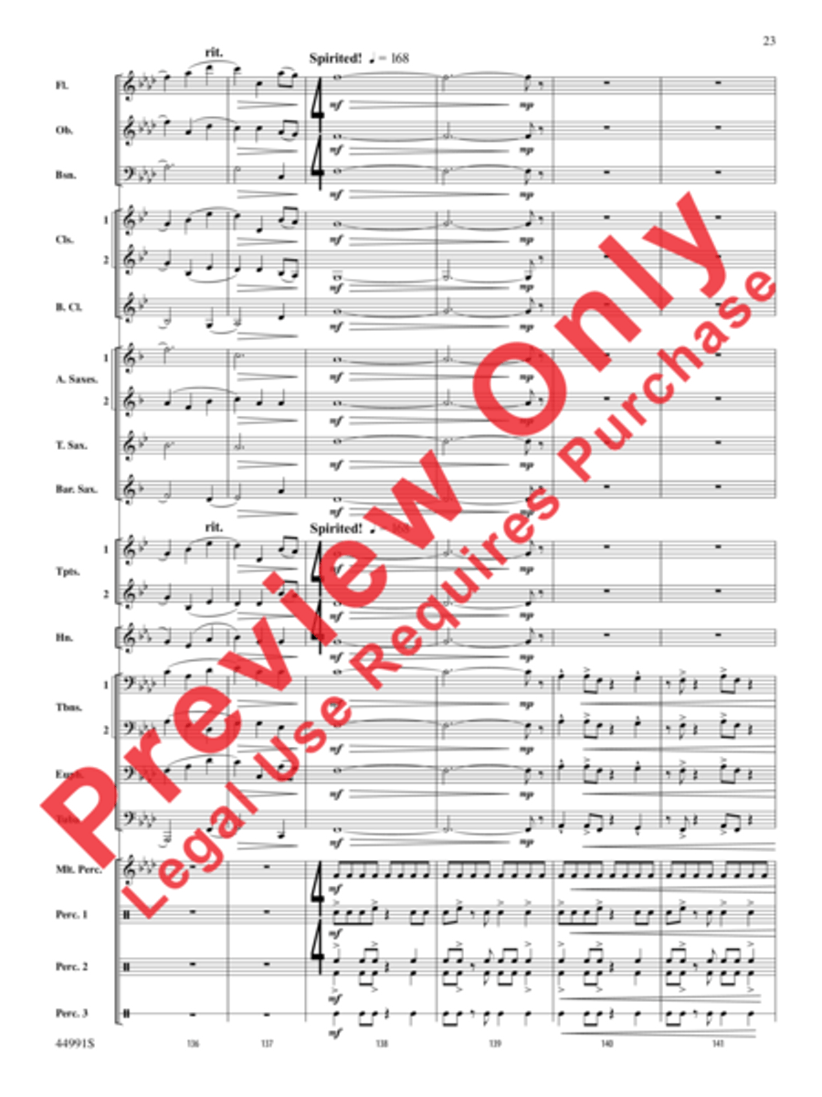 Amazonia Concert Band scores gallery preview page 24