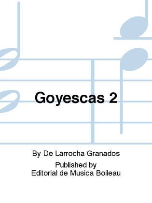 Book cover for Goyescas 2
