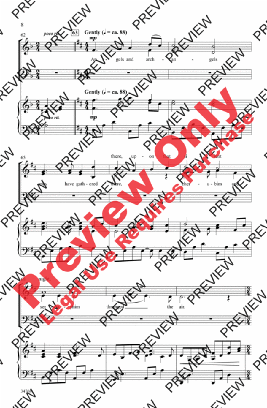 Angels' Gloria Angels' Gloria 4-Part scores gallery preview page 8
