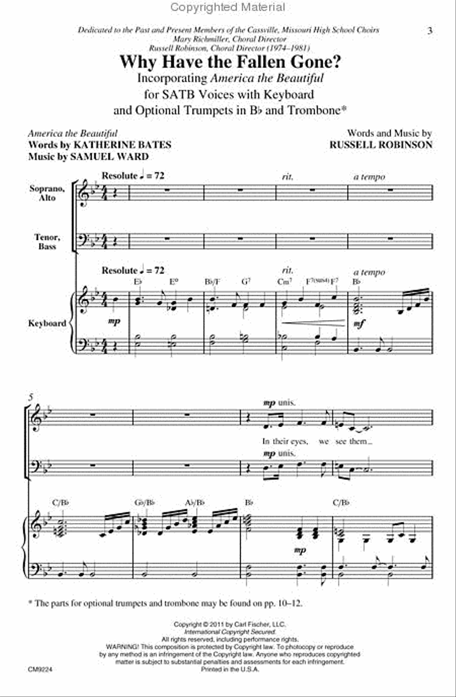 Why Have the Fallen Gone? Choir scores gallery preview page 2
