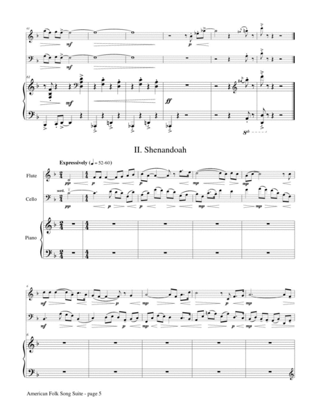 American Folk Song Suite for Flute, Cello and Piano