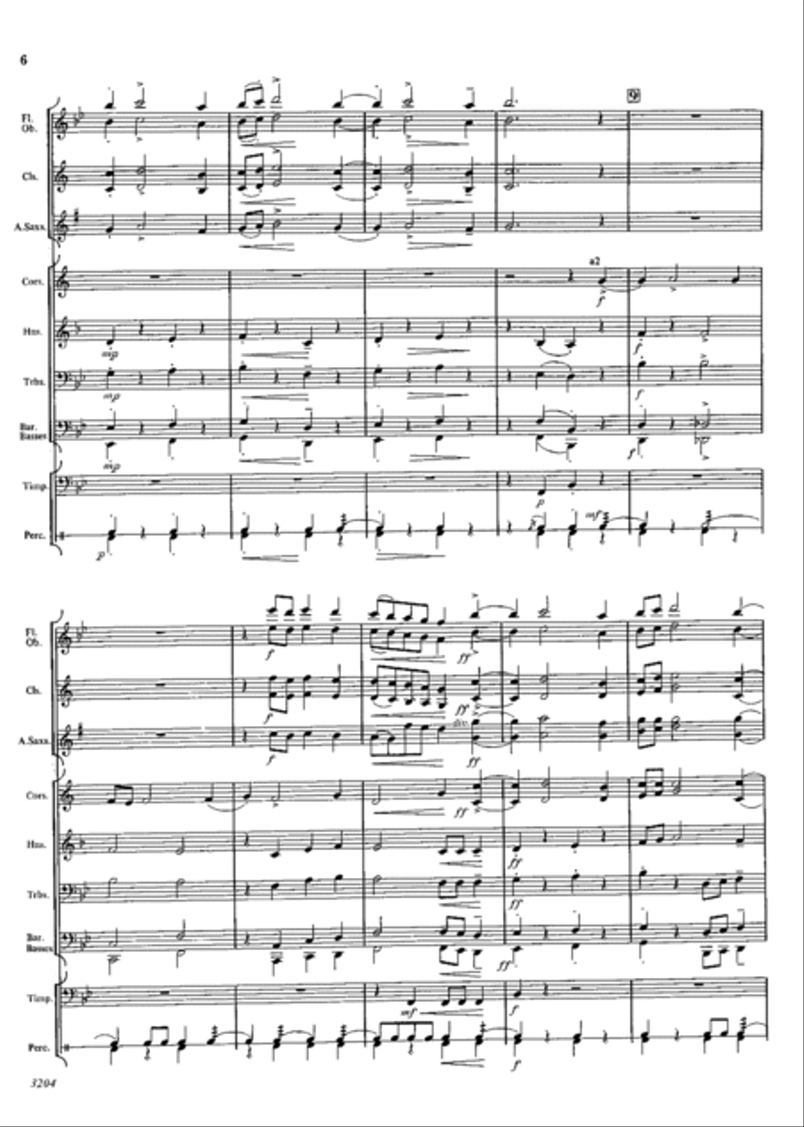 In A Baroque Manner Concert Band scores gallery preview page 6