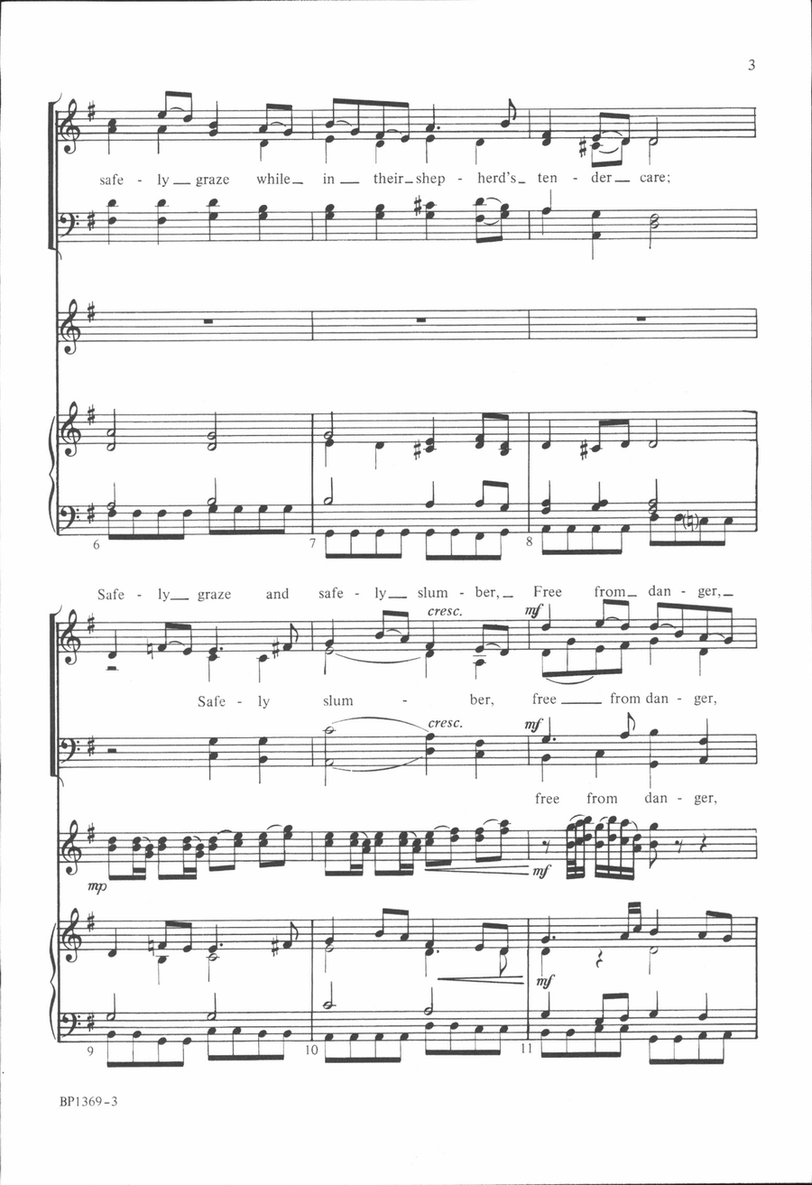 Sheep May Safely Graze 4-Part scores gallery preview page 3