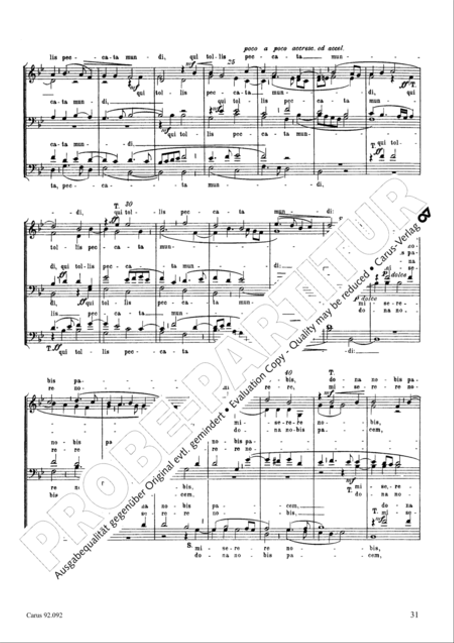 Missa Papae Marcelli Choir scores gallery preview page 28