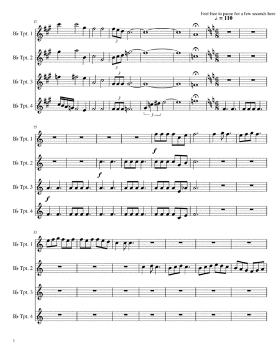 Beyond Brass Ensemble scores gallery preview page 2