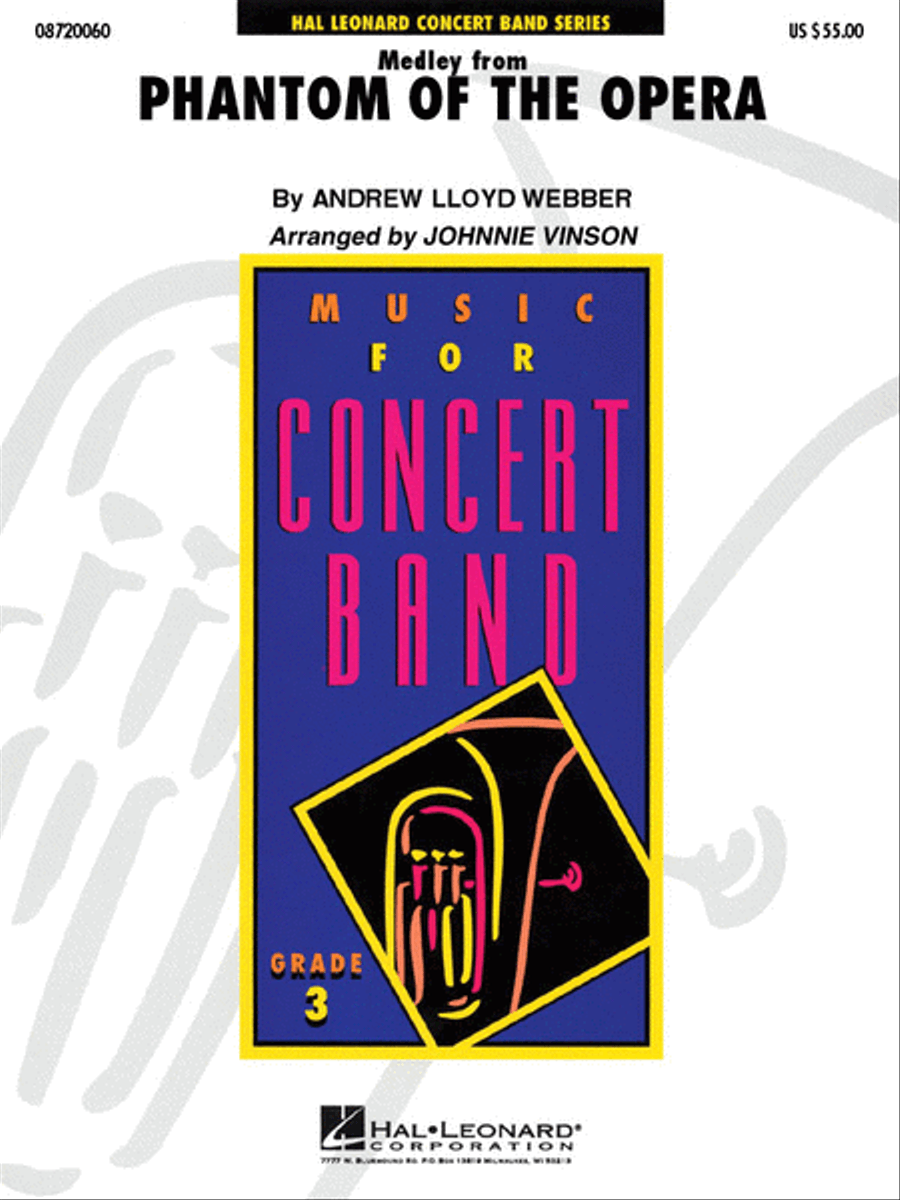The Phantom of the Opera (Medley) Concert Band scores gallery preview page 1