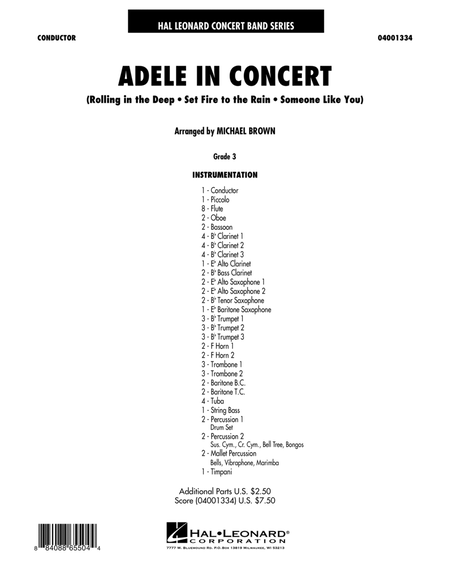 Adele In Concert - Full Score