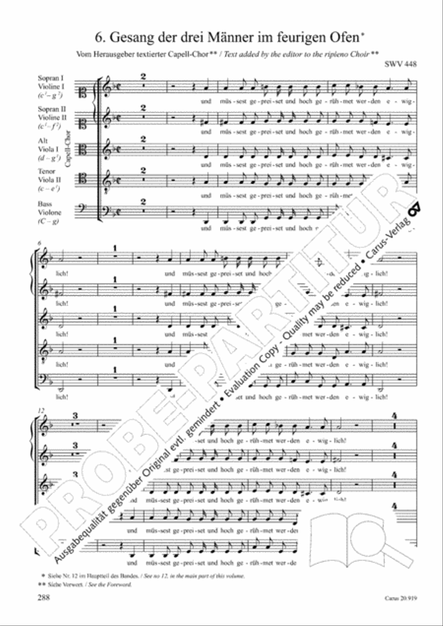 Opera varia I. Works with 1-7 parts (Complete edition, vol. 19) [Werke mit 1-7 obligaten Stimmen] Score scores gallery preview page 345