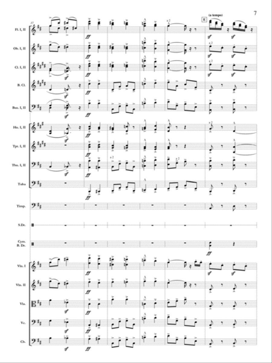 Pomp and Circumstance March No. 1 Orchestra scores gallery preview page 8