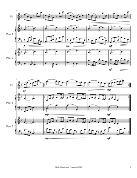 Sunshine Musicale Waltz for Flute image number null