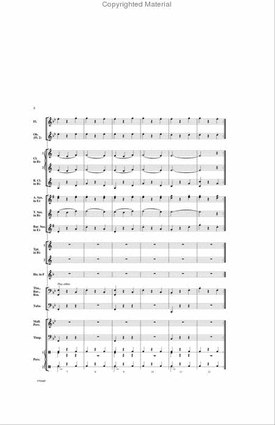 Offenbach Back To Back Concert Band scores gallery preview page 3