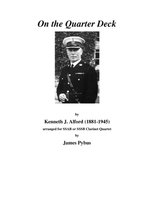 Book cover for On the Quarter Deck march (clarinet quartet arrangement)