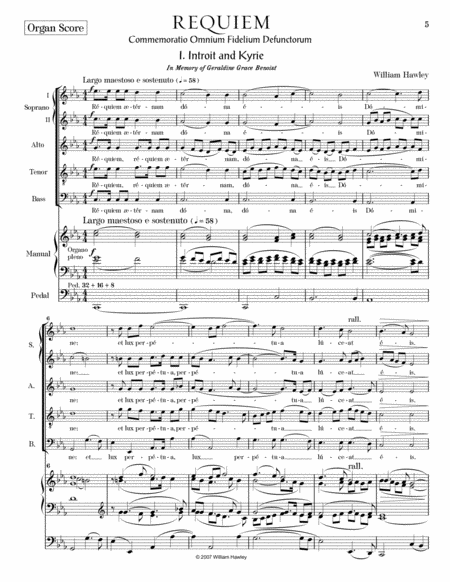 Requiem (Organ Version Score) image number null