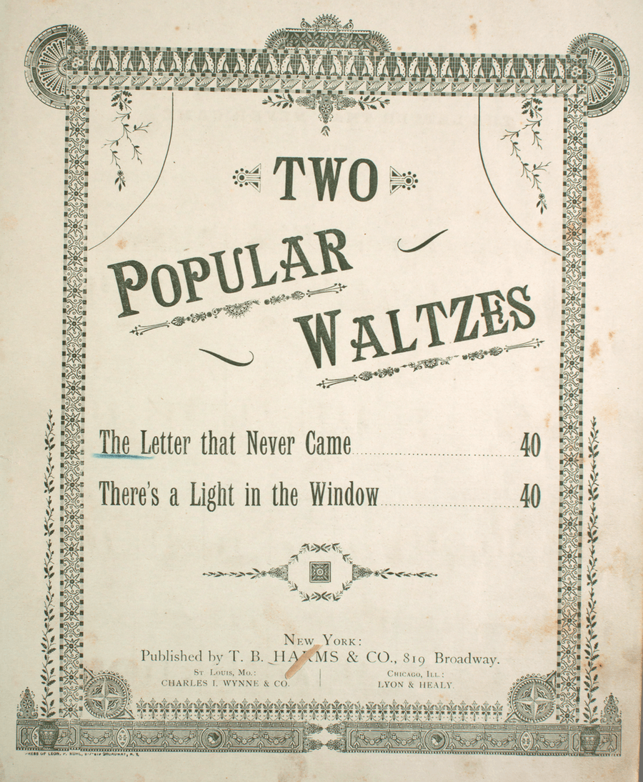 Two Popular Waltzes. The Letter That Never Came