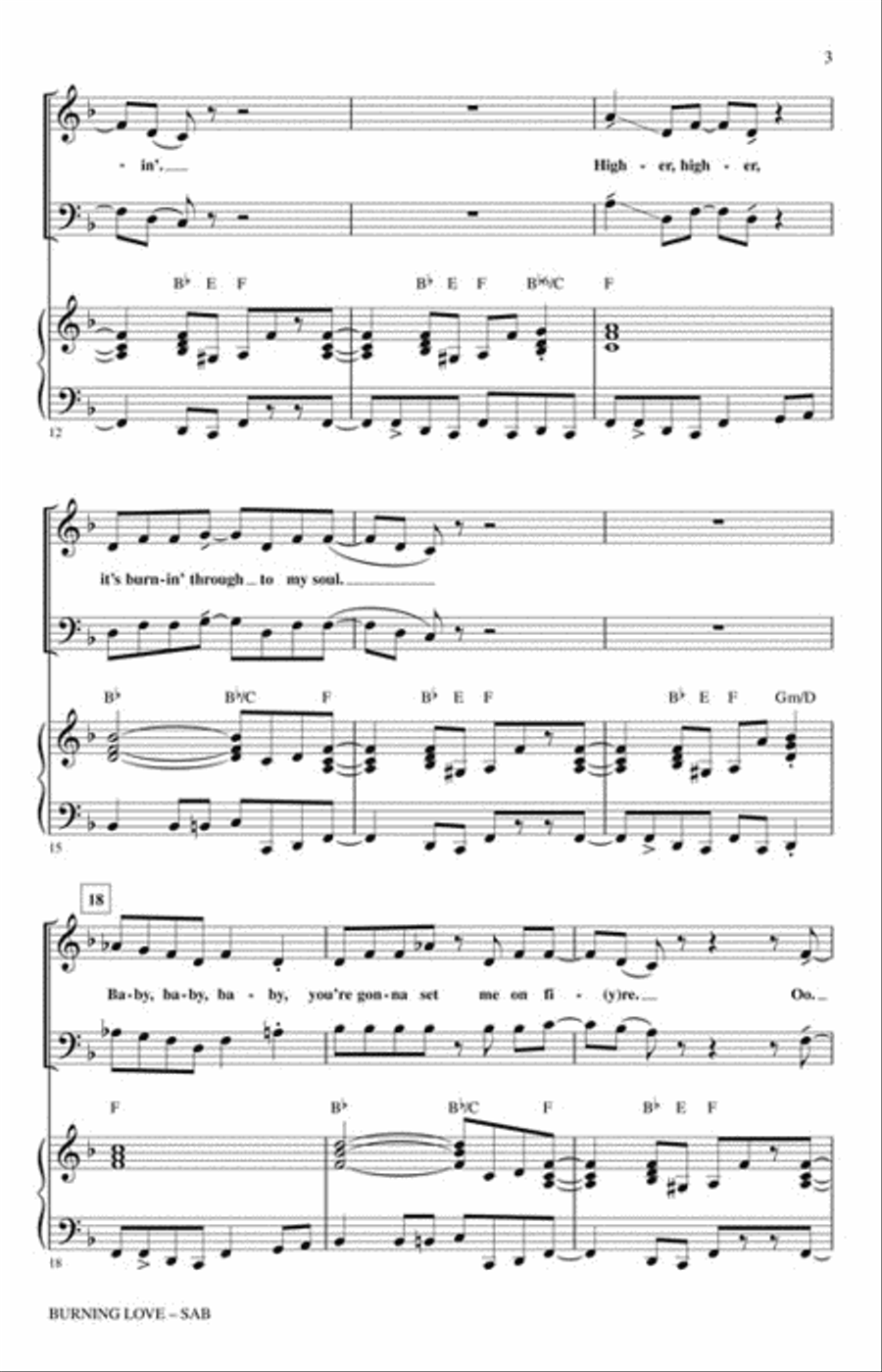 Burning Love 3-Part scores gallery preview page 3