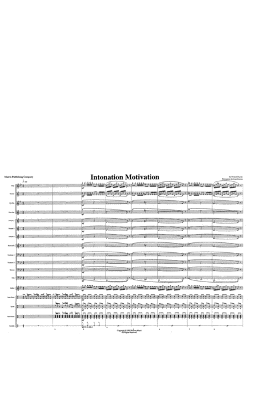 Intonation Motivation Intonation Motivation Marching Band scores gallery preview page 2