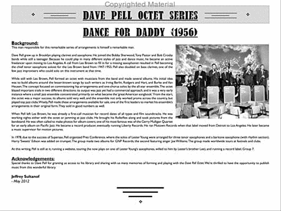 Dance For Daddy Chamber Music scores gallery preview page 3