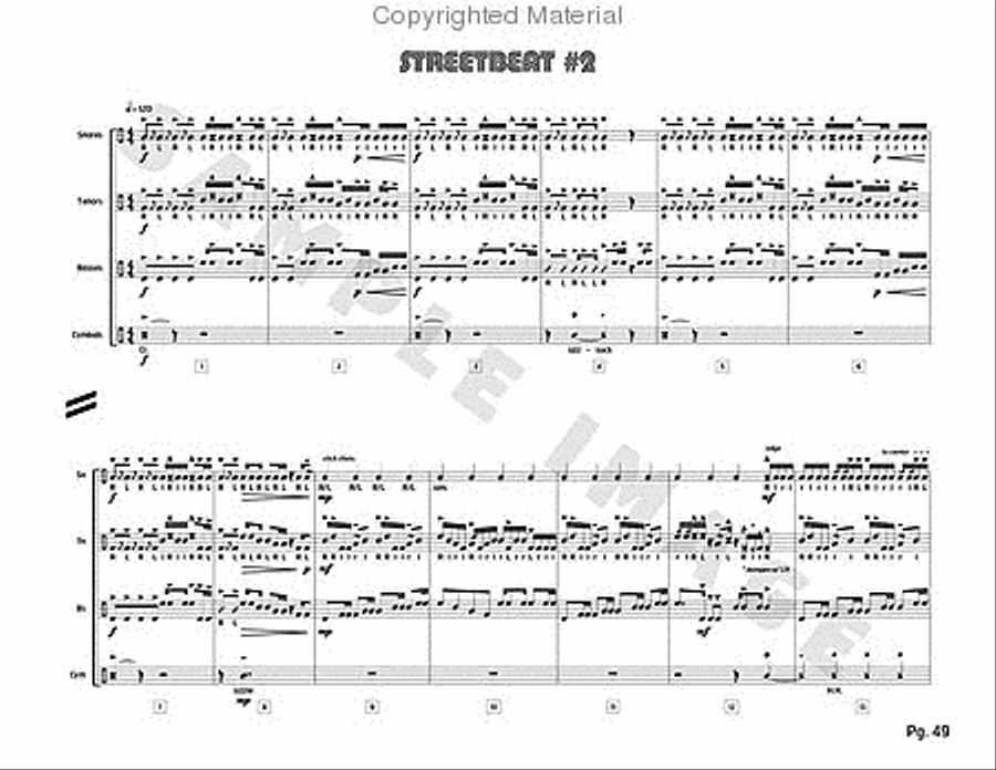 Stadium 54 Stadium 54 Percussion scores gallery preview page 44
