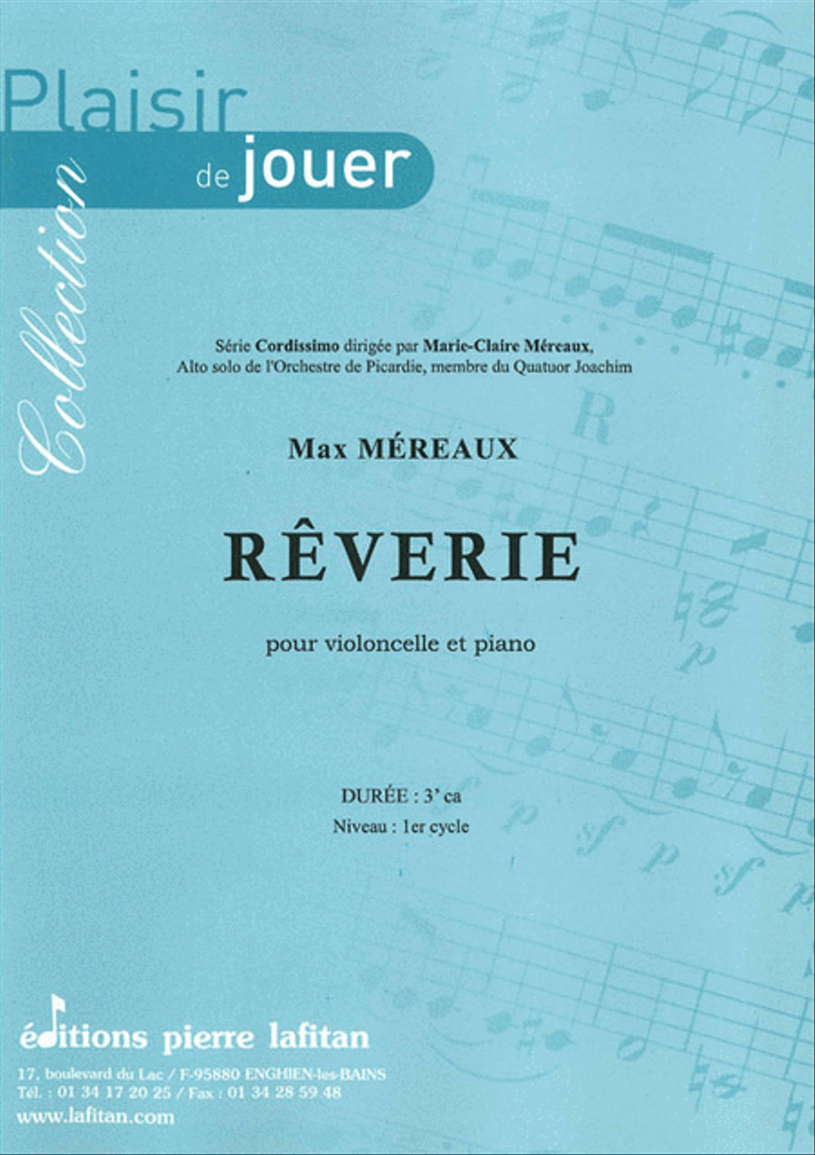 Rêverie Piano Accompaniment scores gallery preview page 1