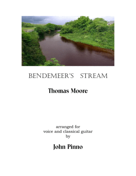 Bendemeer's Stream by Thomas Moore, arr. for voice and classical guitar