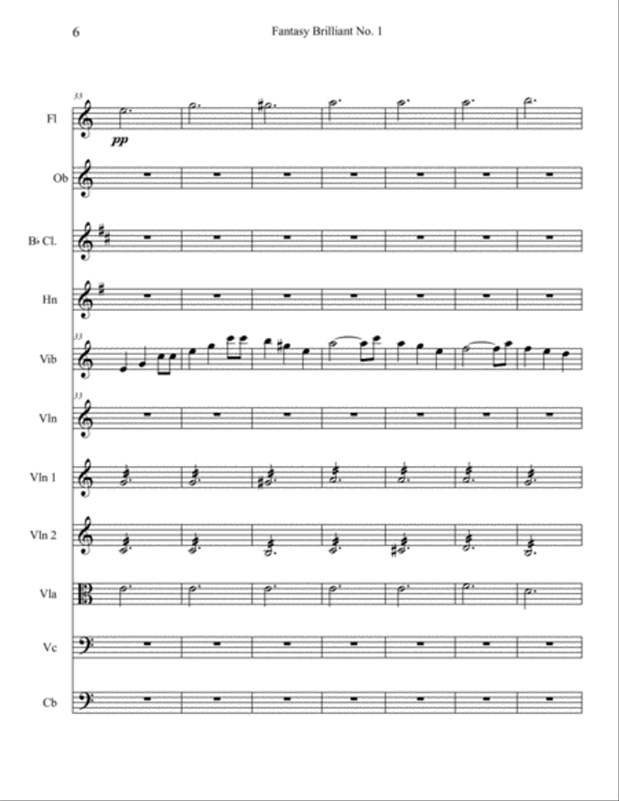 Fantasy Brilliant No 1 Jozef Sebastian Chamber Orchestra scores gallery preview page 6